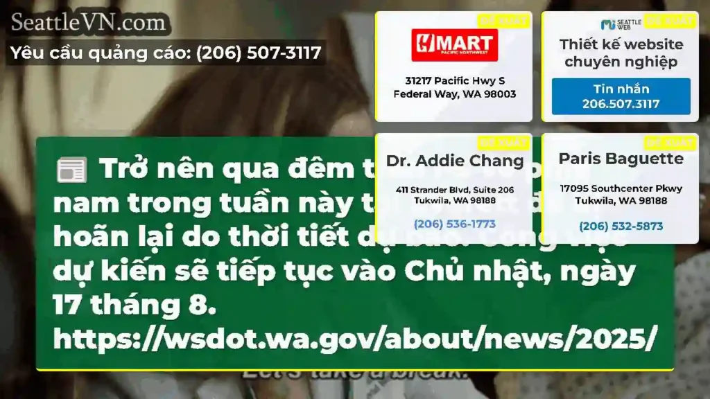 Trở nên qua đêm trên I-5 về phía nam trong tuần