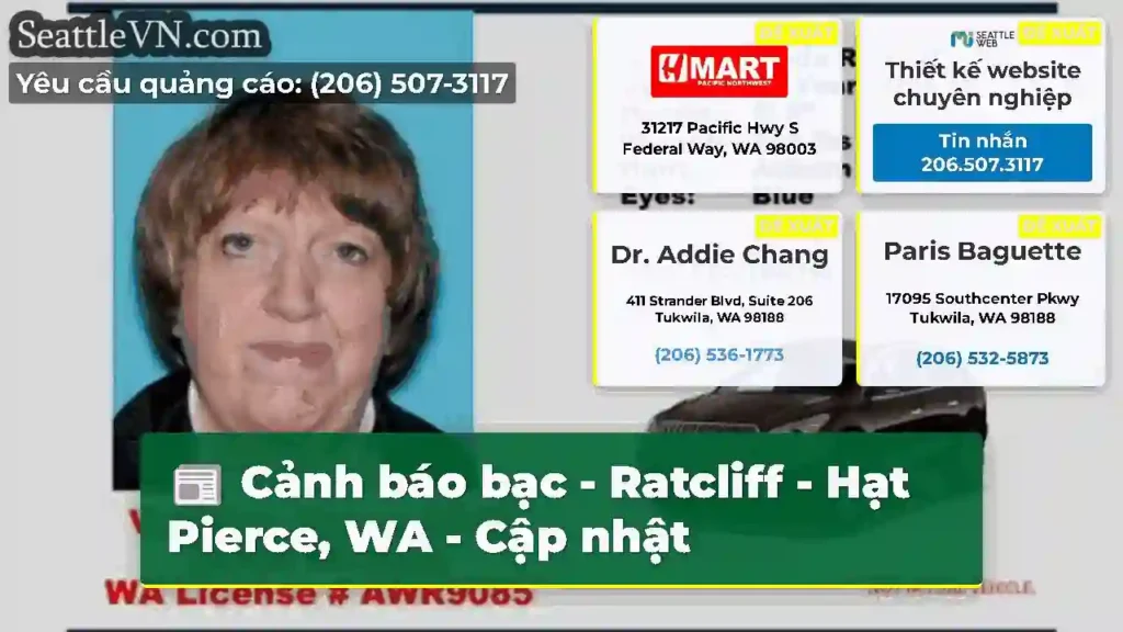 Cảnh báo bạc - Ratcliff - Hạt Pierce, WA - Cập