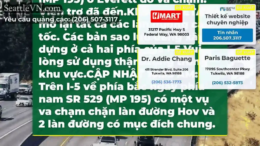 CẬP NHẬT 2: Ba làn đường phía bắc và một làn