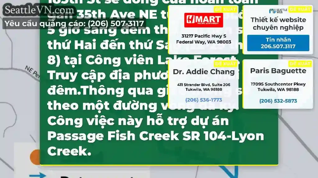 Diễn ra qua đêm tuần này NE 185th St sẽ đóng cửa