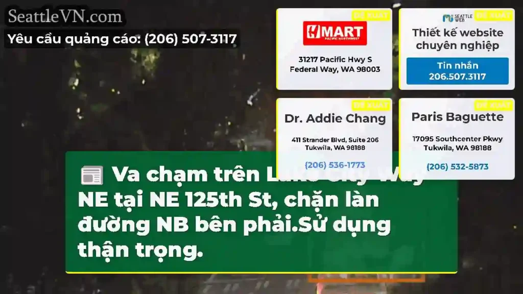 Va chạm trên Lake City Way NE tại NE 125th St,