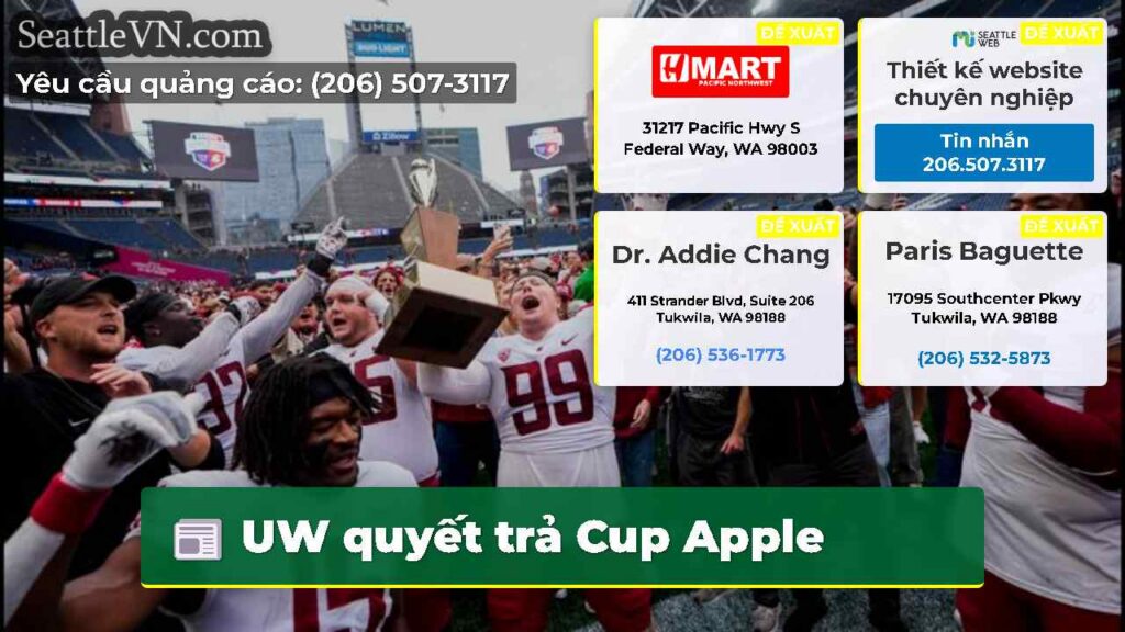 UW quyết trả Cup Apple