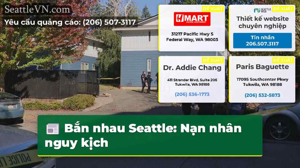 Bắn nhau Seattle: Nạn nhân nguy kịch