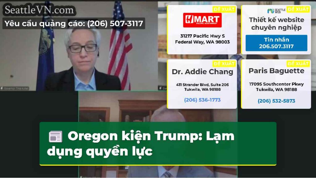 Oregon kiện Trump: Lạm dụng quyền lực