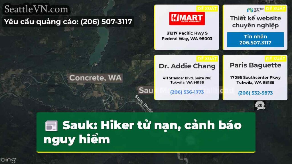 Sauk: Hiker tử nạn, cảnh báo nguy hiểm