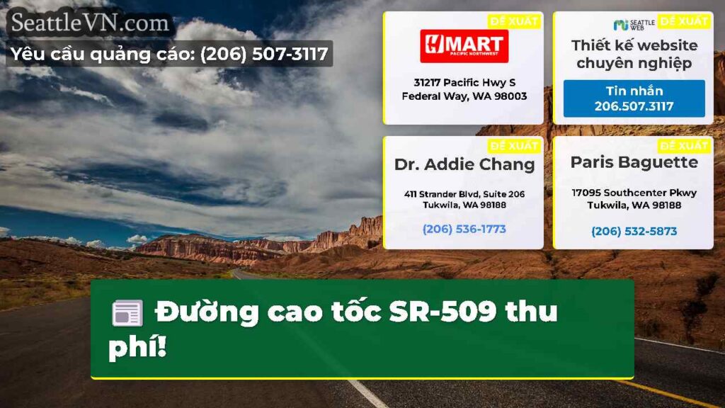 Đường cao tốc SR-509 thu phí!
