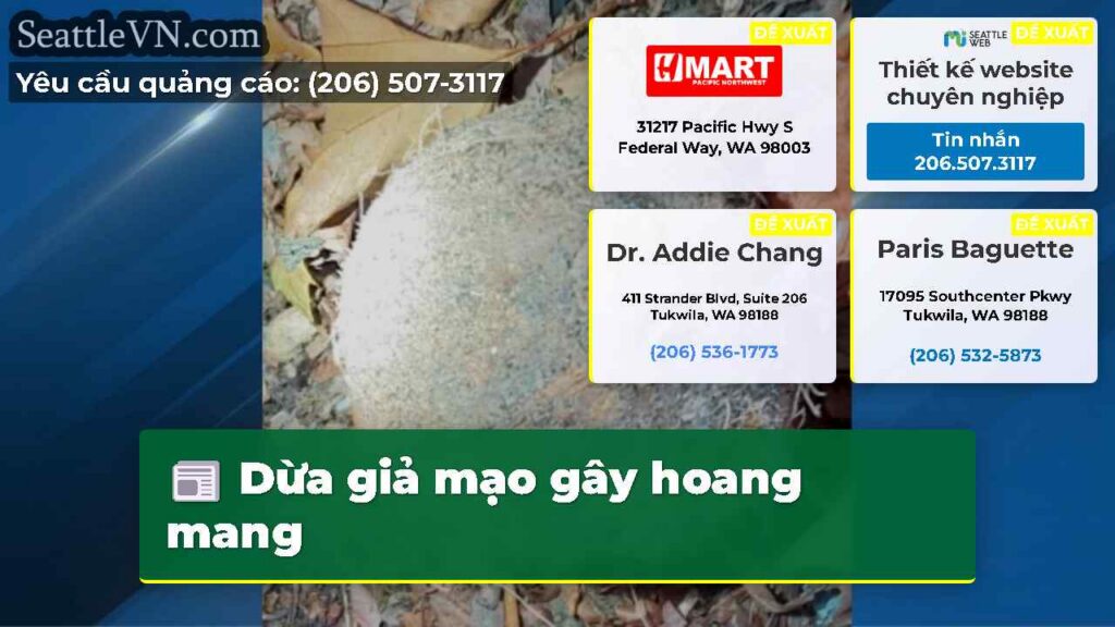 Dừa giả mạo gây hoang mang