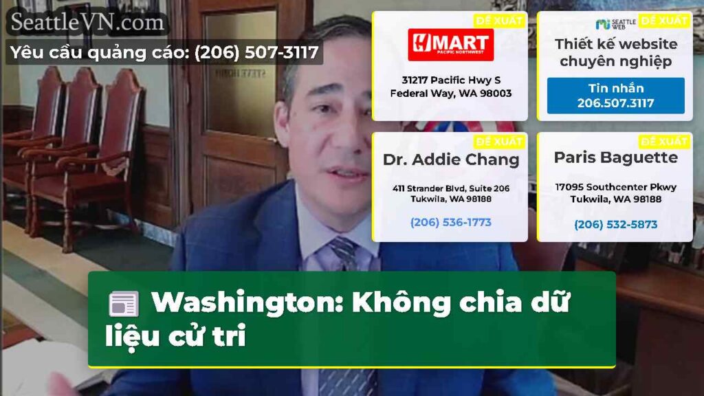 Washington: Không chia dữ liệu cử tri