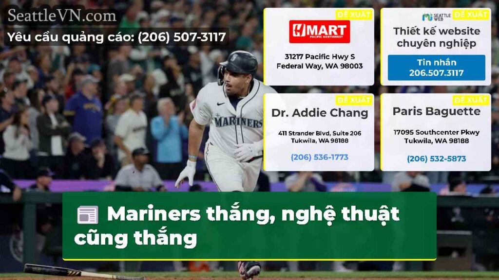 Mariners thắng, nghệ thuật cũng thắng