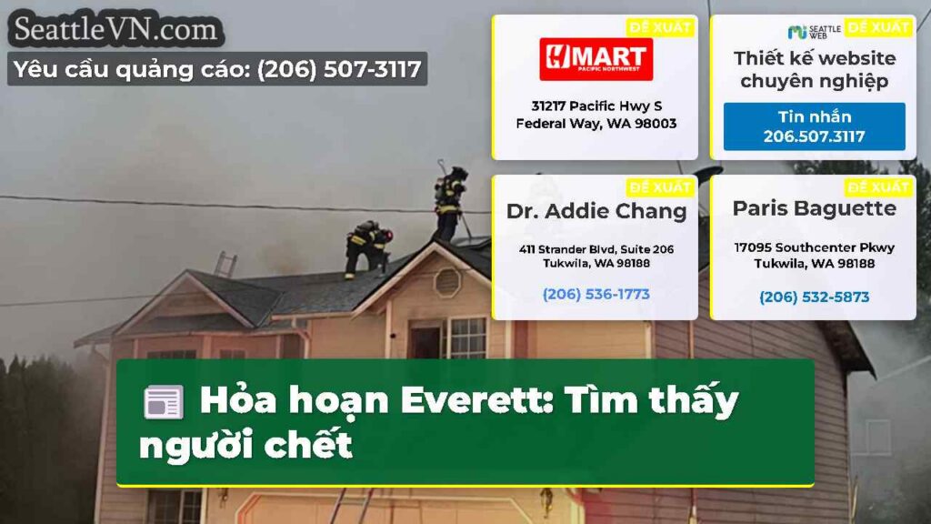 Hỏa hoạn Everett: Tìm thấy người chết