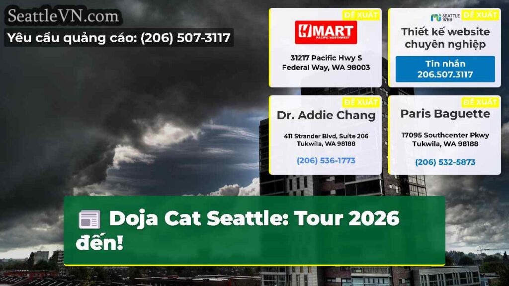 Doja Cat Seattle: Tour 2026 đến!