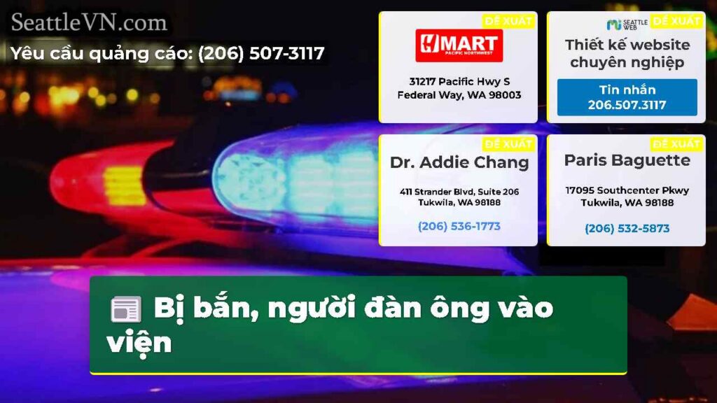 Bị bắn, người đàn ông vào viện