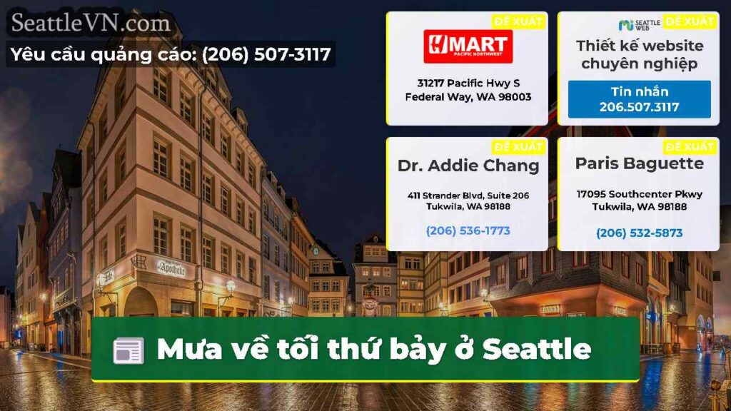 Mưa về tối thứ bảy ở Seattle
