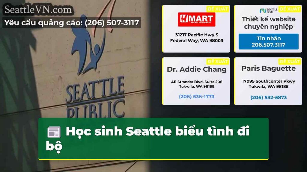 Học sinh Seattle biểu tình đi bộ