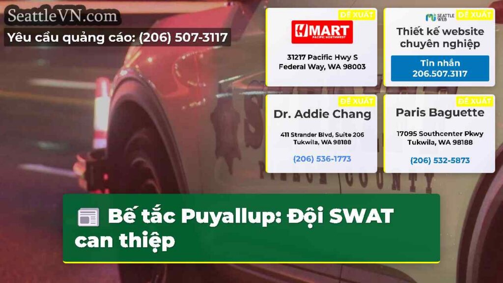 Bế tắc Puyallup: Đội SWAT can thiệp
