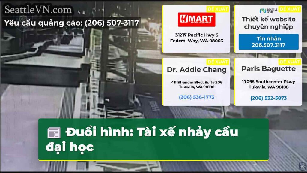 Đuổi hình: Tài xế nhảy cầu đại học