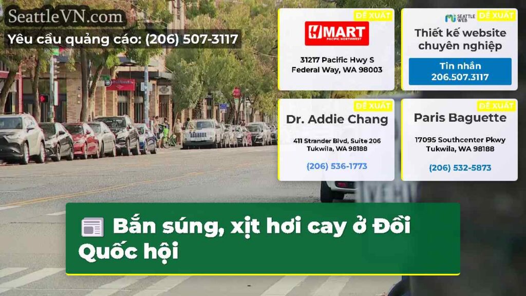 Bắn súng, xịt hơi cay ở Đồi Quốc hội