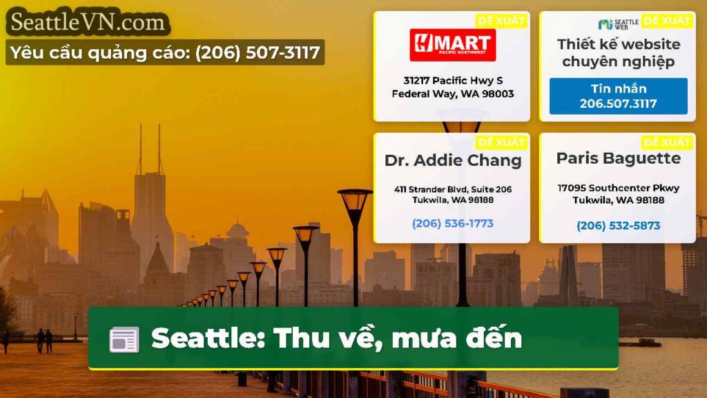 Seattle: Thu về, mưa đến