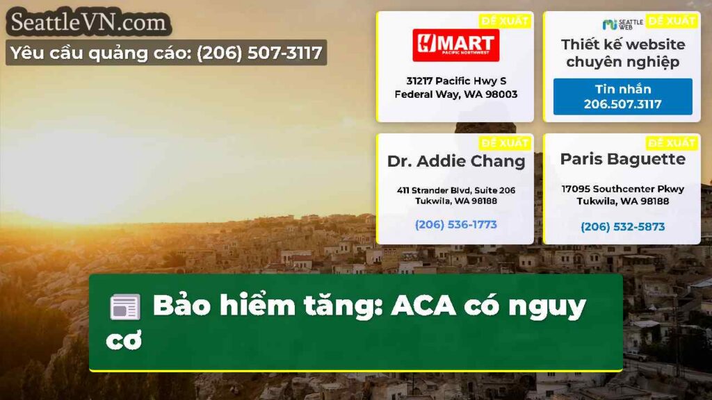 Bảo hiểm tăng: ACA có nguy cơ