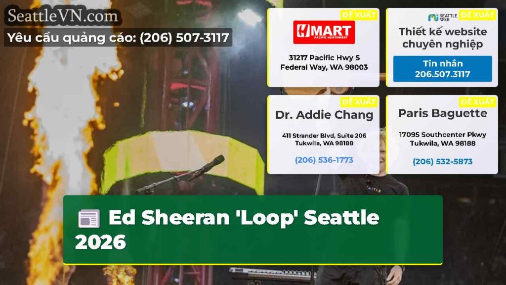 Ed Sheeran 'Loop' Seattle 2026