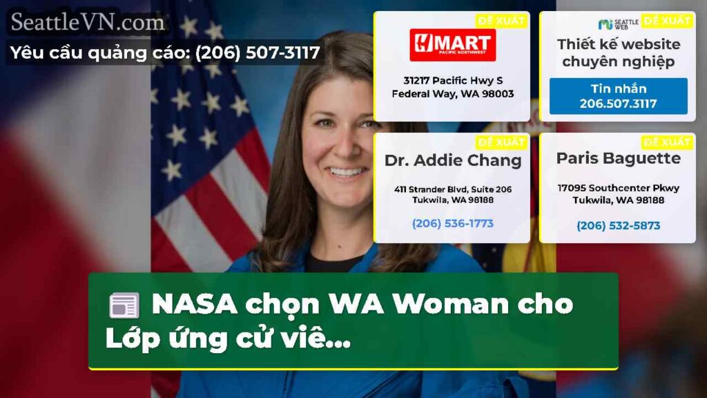 NASA chọn WA Woman cho Lớp ứng cử viê...