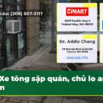 Xe tông sập quán chủ lo an toàn