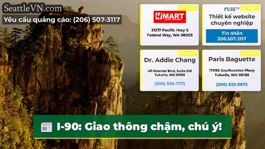 I-90: Giao thông chậm, chú ý!