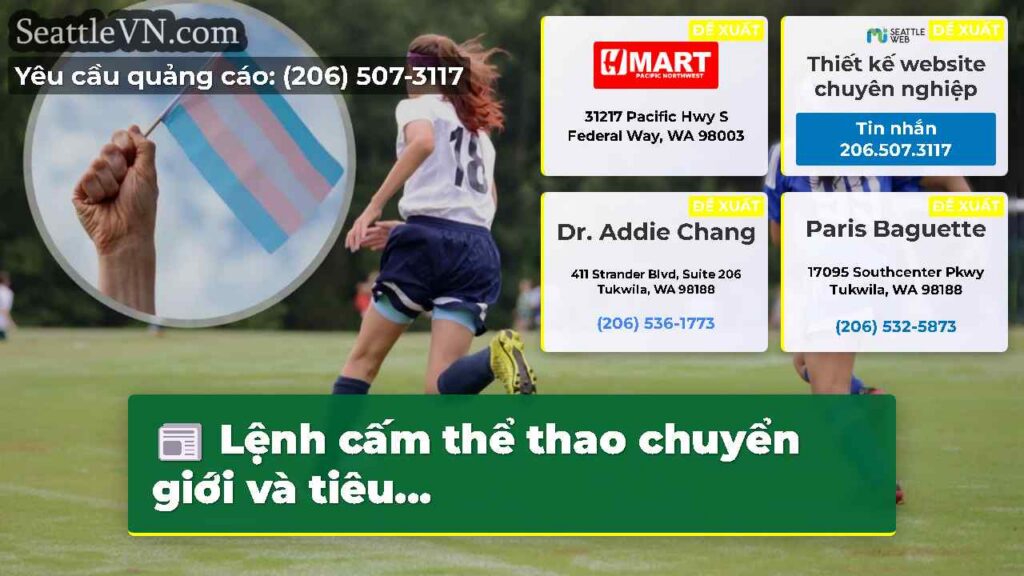Lệnh cấm thể thao chuyển giới và tiêu...