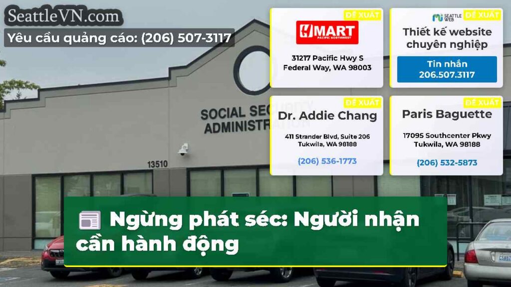 Ngừng phát séc: Người nhận cần hành động