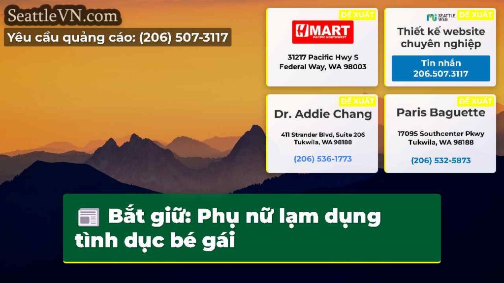Bắt giữ: Phụ nữ lạm dụng tình dục bé gái