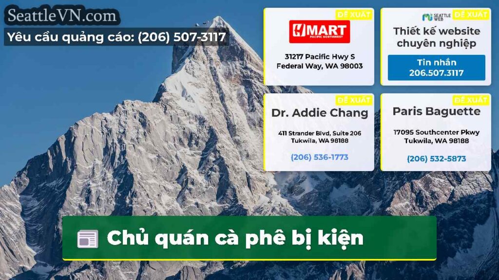 Chủ quán cà phê bị kiện