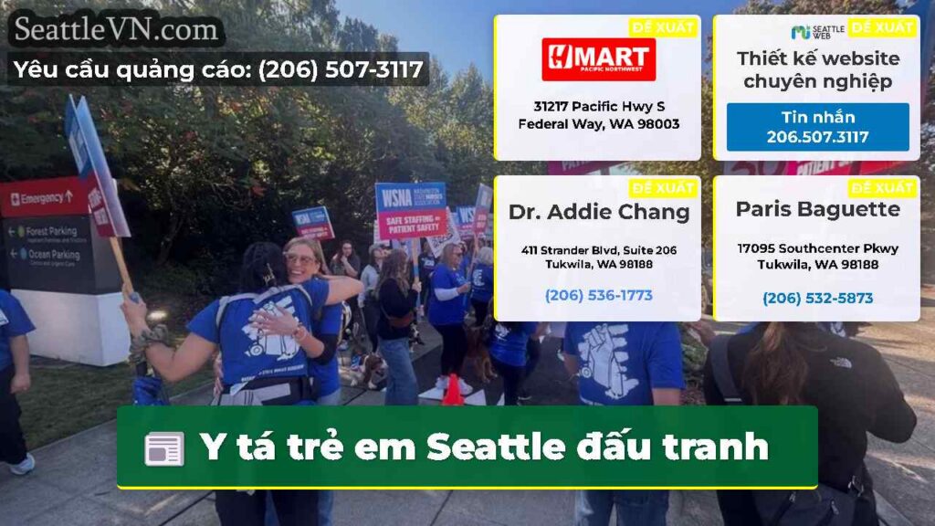 Y tá trẻ em Seattle đấu tranh