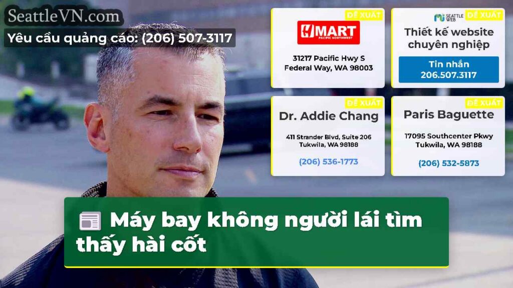 Máy bay không người lái tìm thấy hài cốt