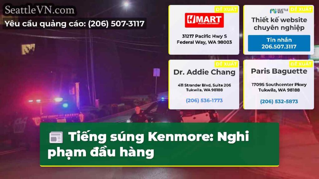 Tiếng súng Kenmore: Nghi phạm đầu hàng