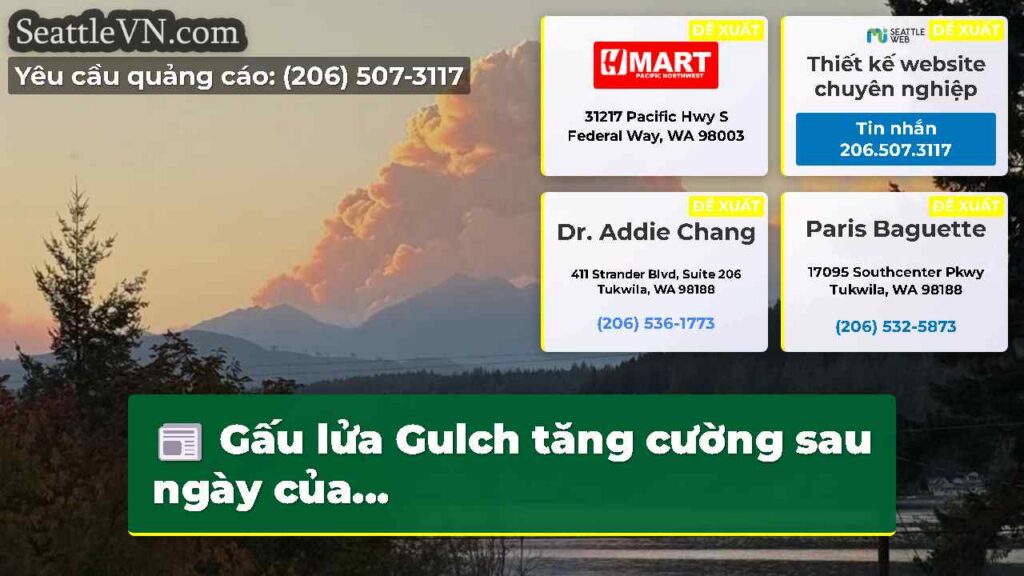 Gấu lửa Gulch tăng cường sau ngày của...