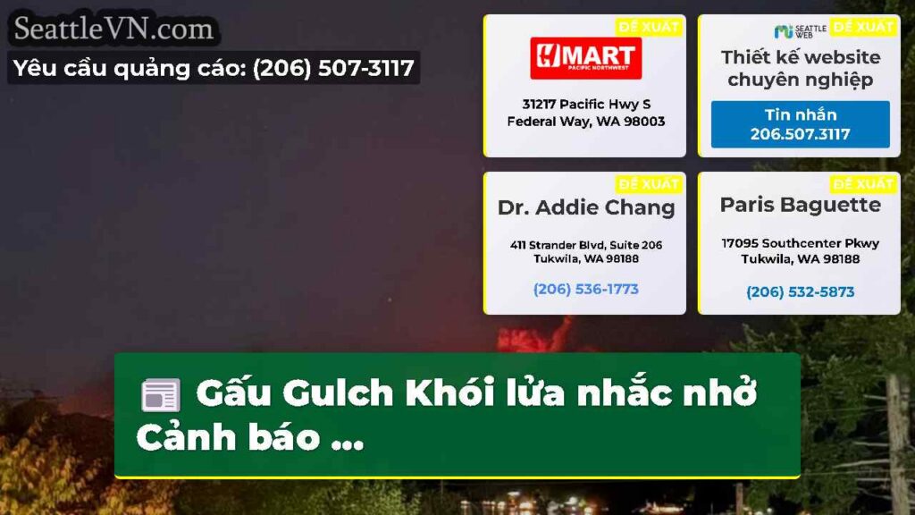 Gấu Gulch Khói lửa nhắc nhở Cảnh báo ...