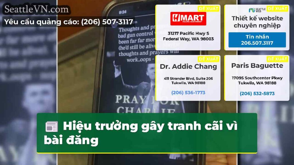 Hiệu trưởng gây tranh cãi vì bài đăng