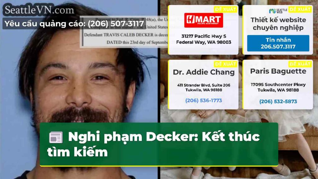 Nghi phạm Decker: Kết thúc tìm kiếm