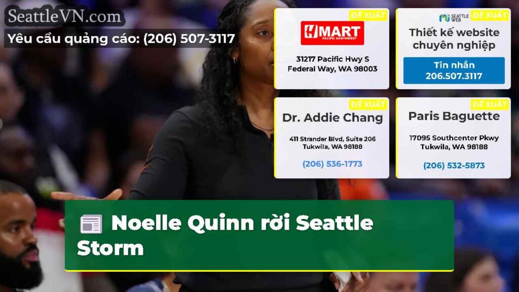 Noelle Quinn rời Seattle Storm