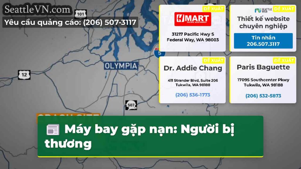 Máy bay gặp nạn: Người bị thương