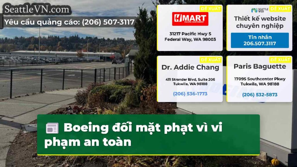 Boeing đối mặt phạt vì vi phạm an toàn