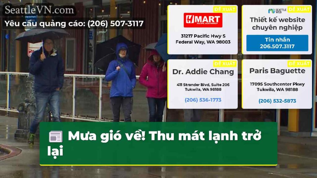 Mưa gió về! Thu mát lạnh trở lại