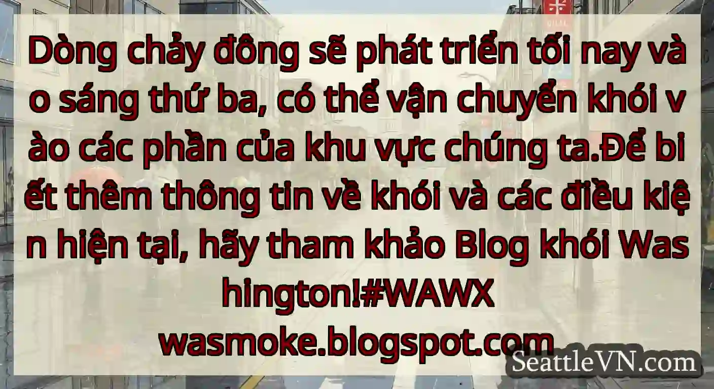 Dòng chảy đông sẽ phát triển tối nay vào sáng thứ