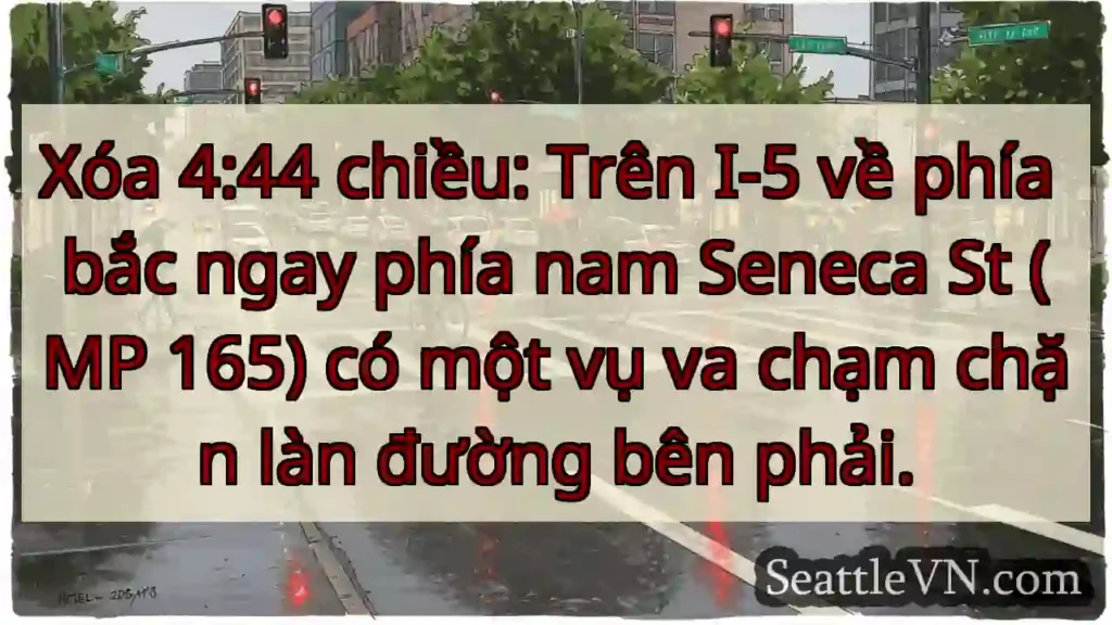 Xóa 4:44 chiều: Trên I-5 về phía bắc ngay phía