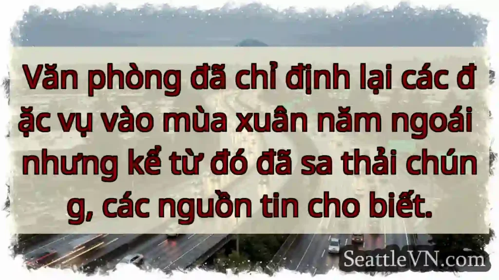 Văn phòng đã chỉ định lại các đặc vụ vào mùa xuân