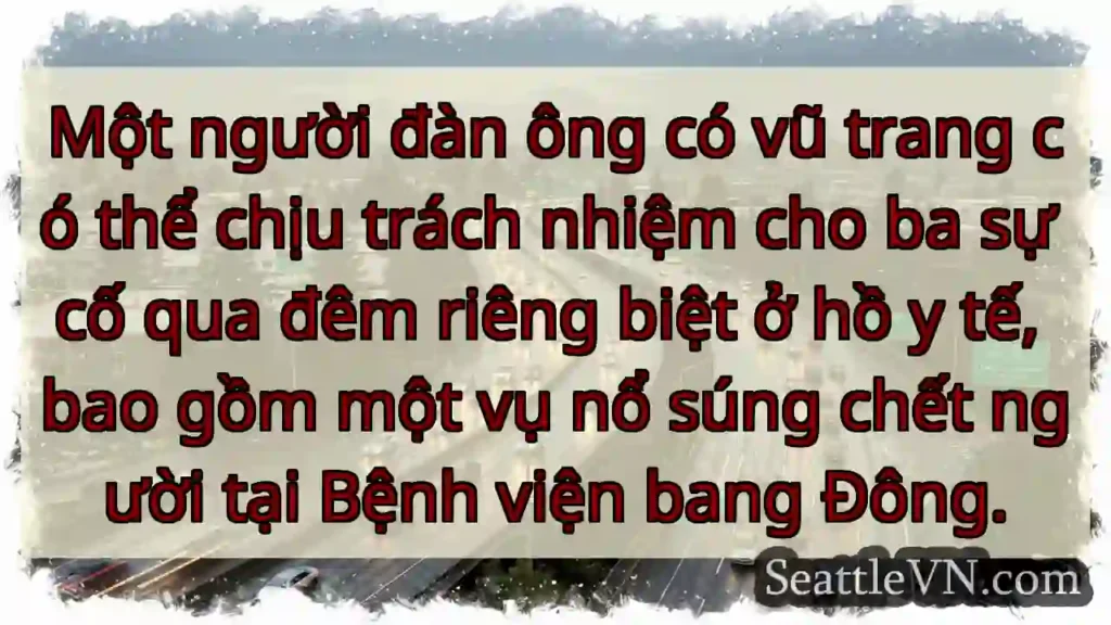 Một người đàn ông có vũ trang có thể chịu trách