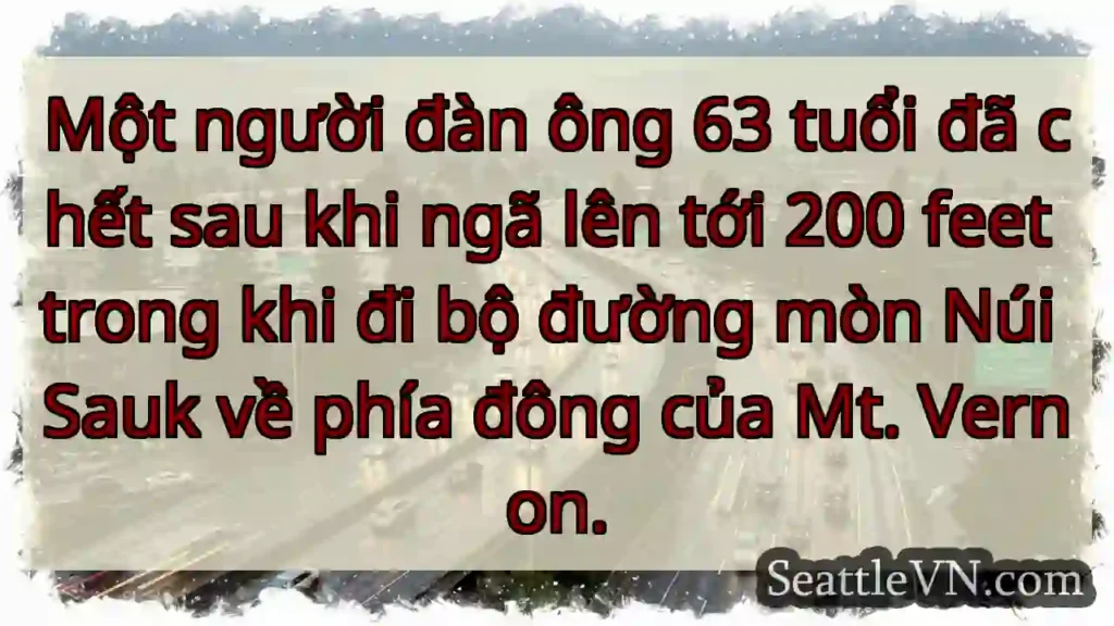 Một người đàn ông 63 tuổi đã chết sau khi ngã lên