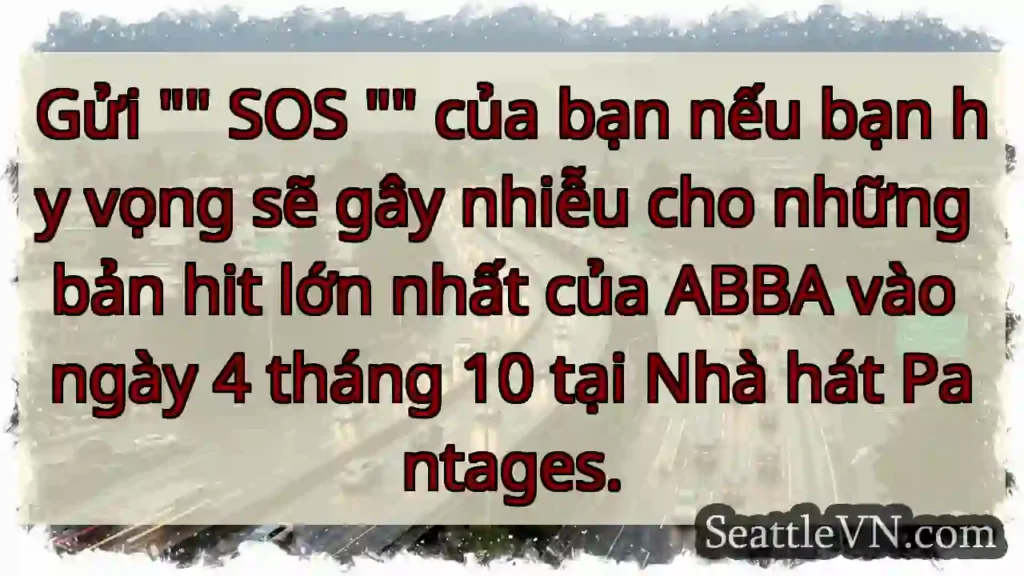Gửi SOS của bạn nếu bạn hy vọng sẽ gây nhiễu