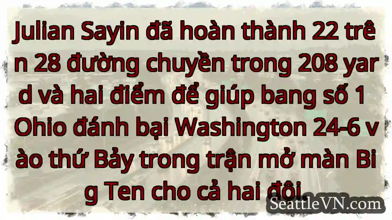 Julian Sayin đã hoàn thành 22 trên 28 đường