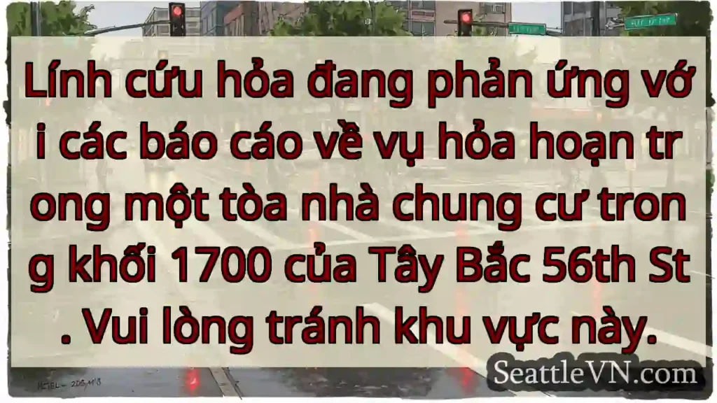 Lính cứu hỏa đang phản ứng với các báo cáo về vụ